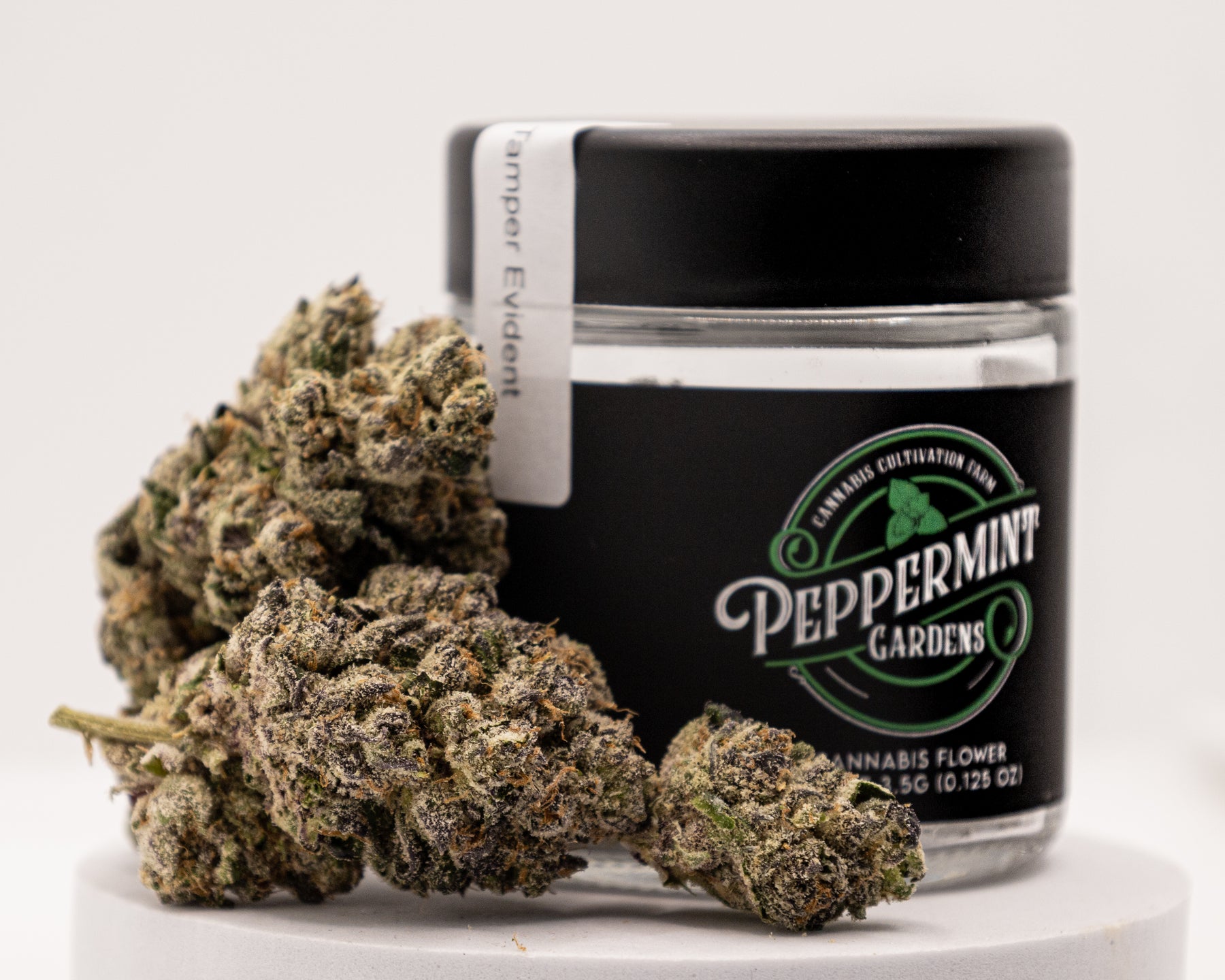 Peppermint Gardens Flower Jar